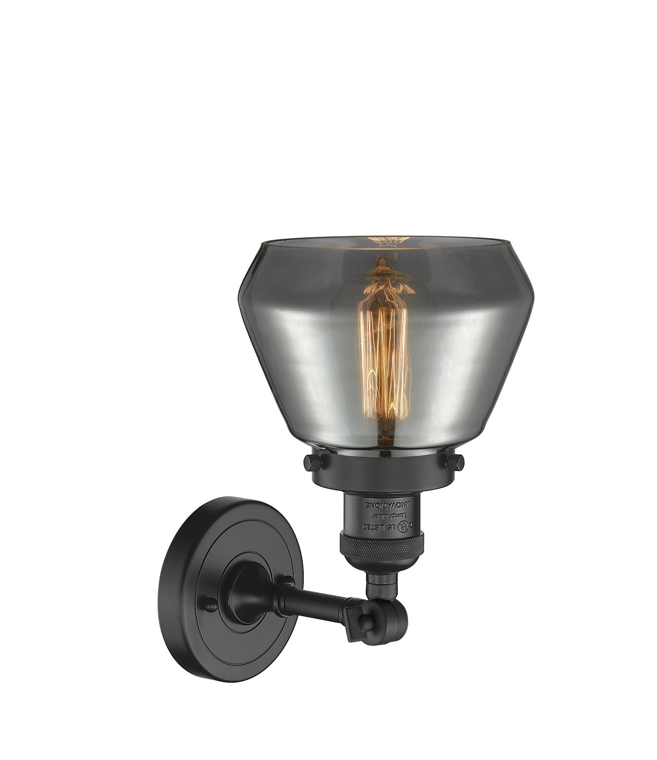 Innovations - 203-BK-G173-LED - LED Wall Sconce - Franklin Restoration - Matte Black