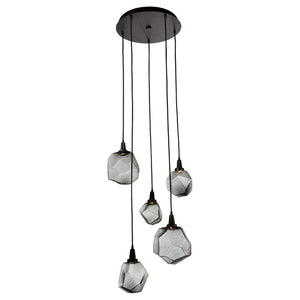 Hammerton Studio - CHB0039-05-MB-S-C01-L1 - LED Pendant - Gem - Matte Black