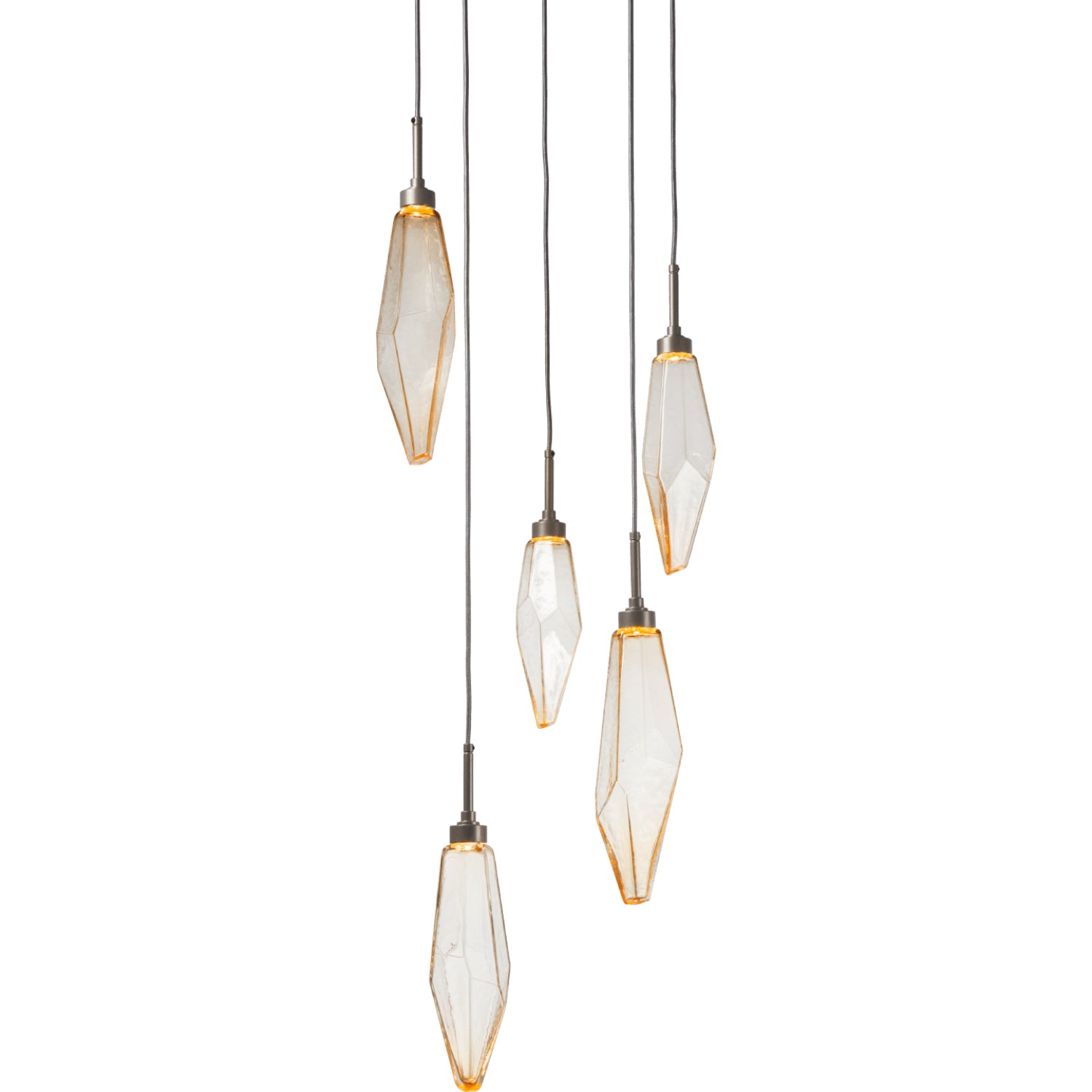 Hammerton Studio - CHB0050-05-BS-CA-C01-L1 - LED Pendant - Rock Crystal - Beige Silver