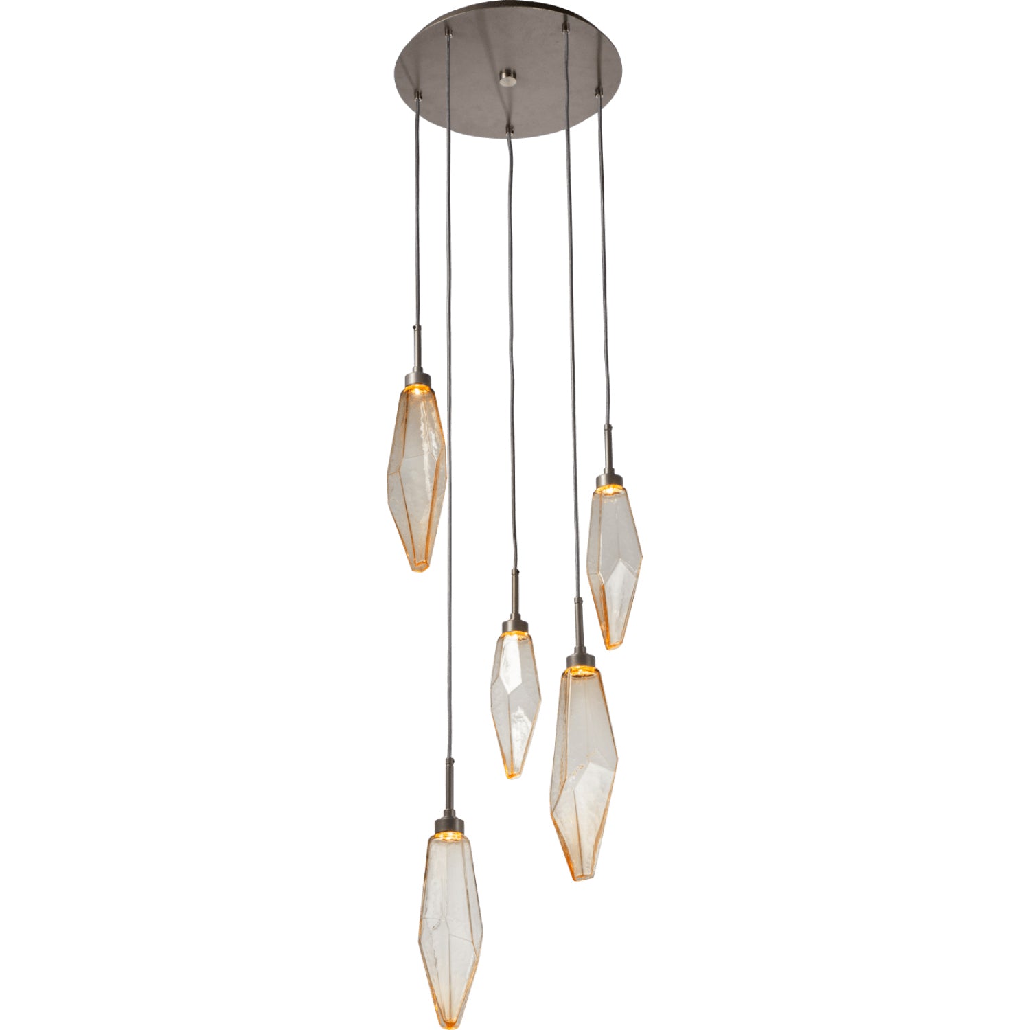 Hammerton Studio - CHB0050-05-BS-CA-C01-L1 - LED Pendant - Rock Crystal - Beige Silver