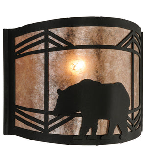 Meyda Tiffany - 22937 - One Light Wall Sconce - Lone Bear - Black