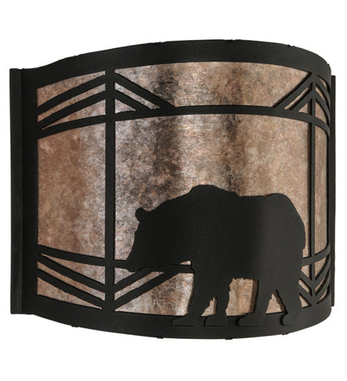 Meyda Tiffany - 22937 - One Light Wall Sconce - Lone Bear - Black