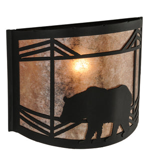 Meyda Tiffany - 22937 - One Light Wall Sconce - Lone Bear - Black