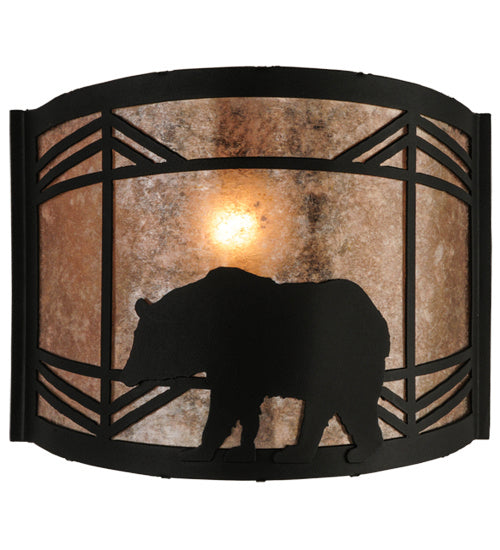 Meyda Tiffany - 22937 - One Light Wall Sconce - Lone Bear - Black