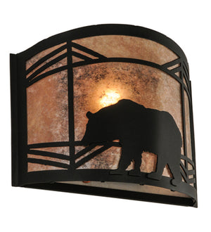 Meyda Tiffany - 22937 - One Light Wall Sconce - Lone Bear - Black