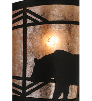 Meyda Tiffany - 22937 - One Light Wall Sconce - Lone Bear - Black