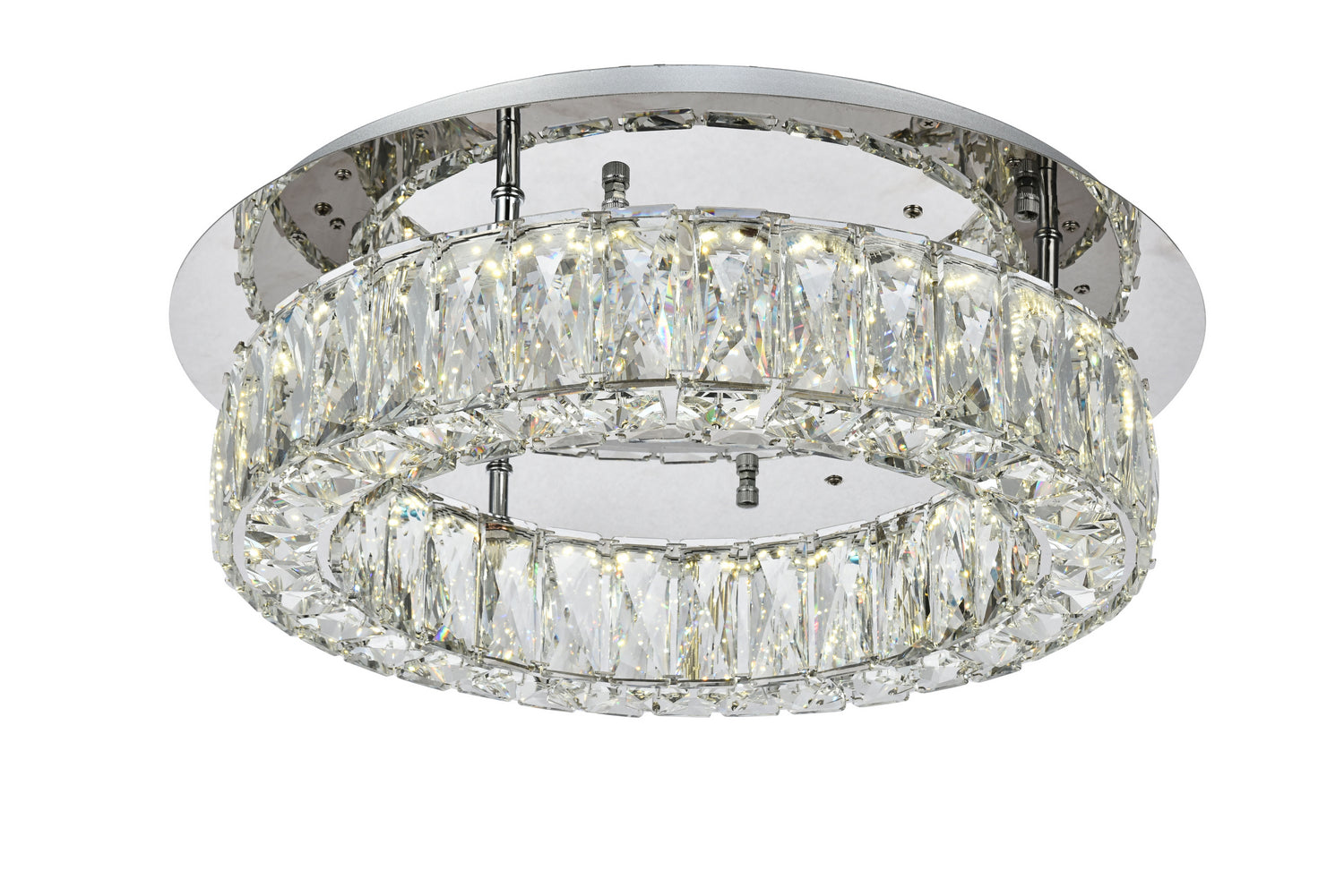 Elegant Lighting - 3503F18C - LED Flush Mount - Monroe - Chrome