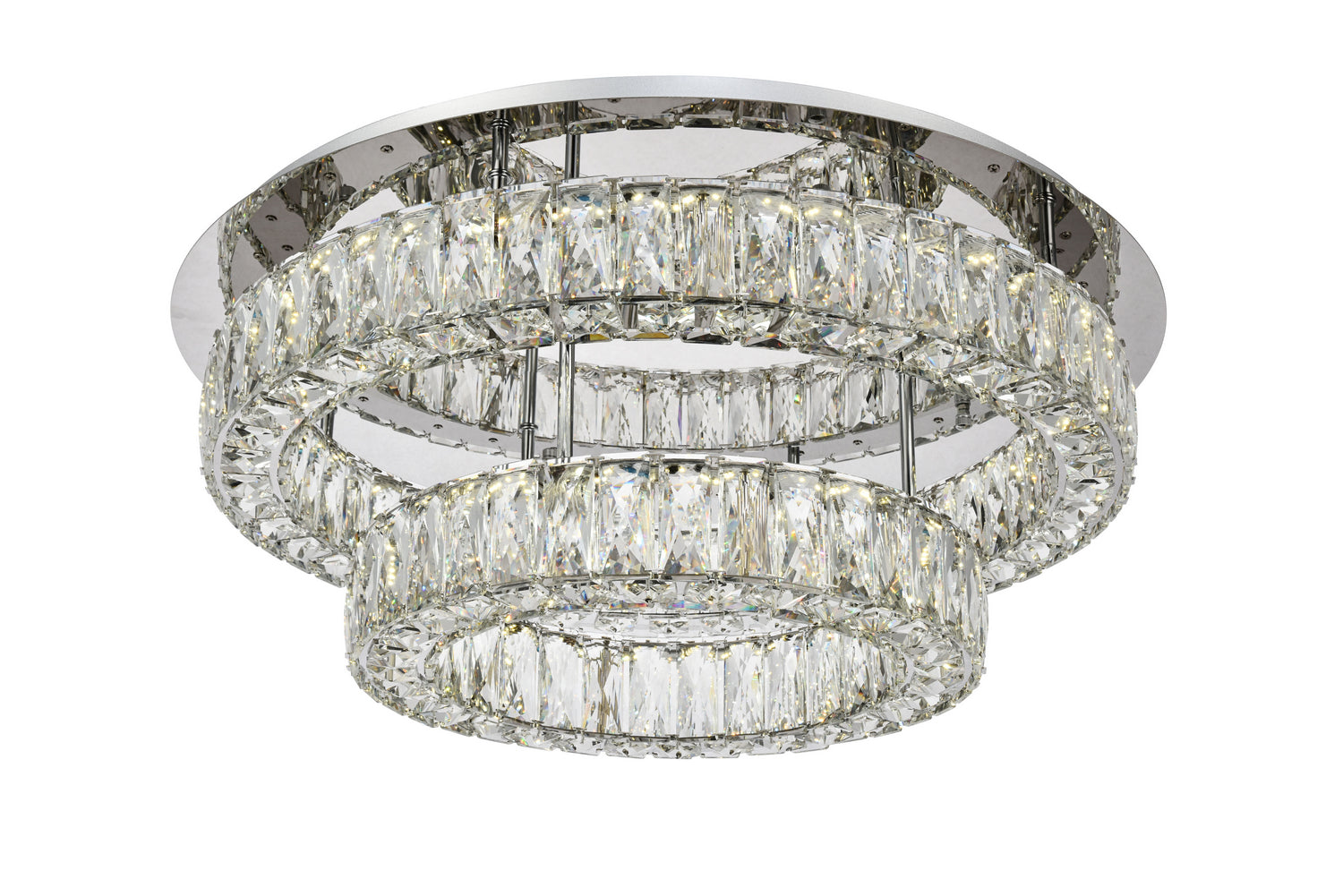 Elegant Lighting - 3503F26L2C - LED Flush Mount - Monroe - Chrome