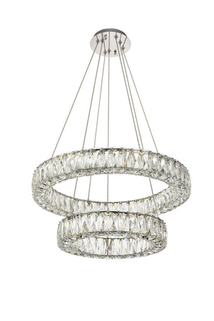 Elegant Lighting - 3503G24C - LED Chandelier - Monroe - Chrome