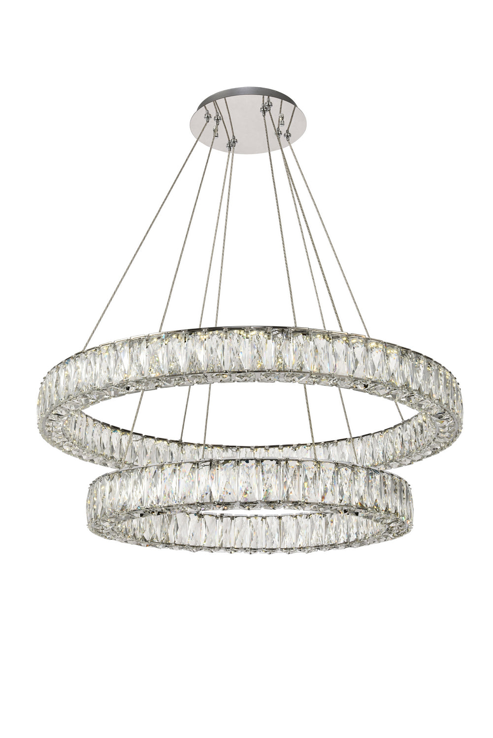 Elegant Lighting - 3503G32C - LED Chandelier - Monroe - Chrome