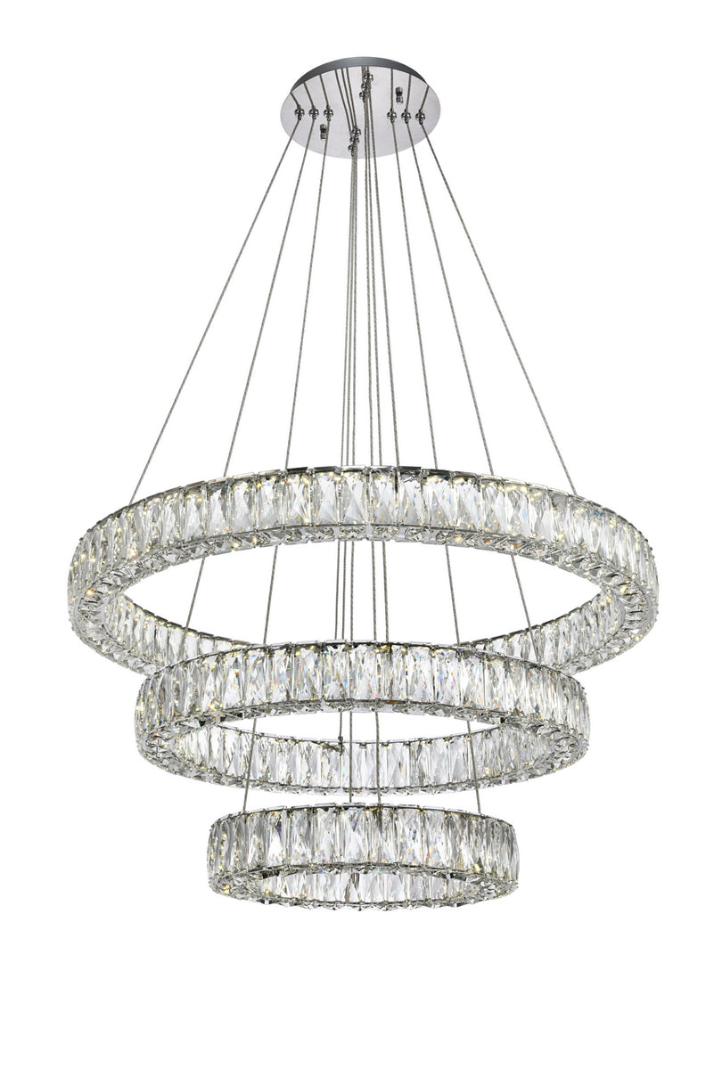 Elegant Lighting - 3503G3LC - LED Chandelier - Monroe - Chrome