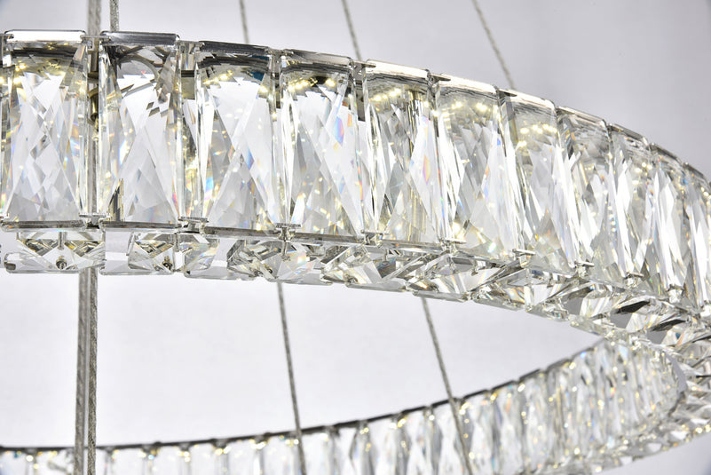 Elegant Lighting - 3503G3LC - LED Chandelier - Monroe - Chrome