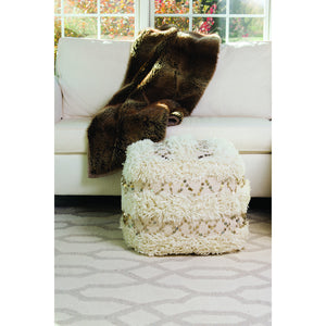 ELK Home - 920028 - Pouf - Hannah - White