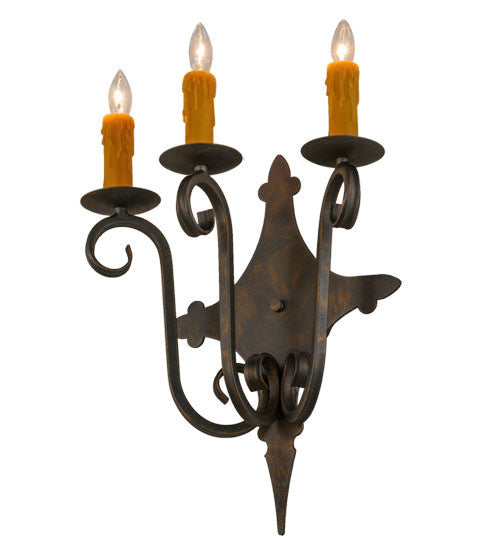 2nd Avenue - 04.1127.3.074U - Three Light Wall Sconce - Angelique - French Bronze