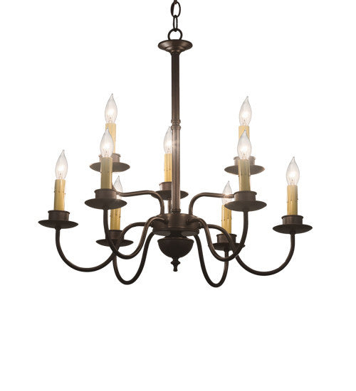 2nd Avenue - 58303-46 - Nine Light Chandelier - Ean - Mahogany Bronze