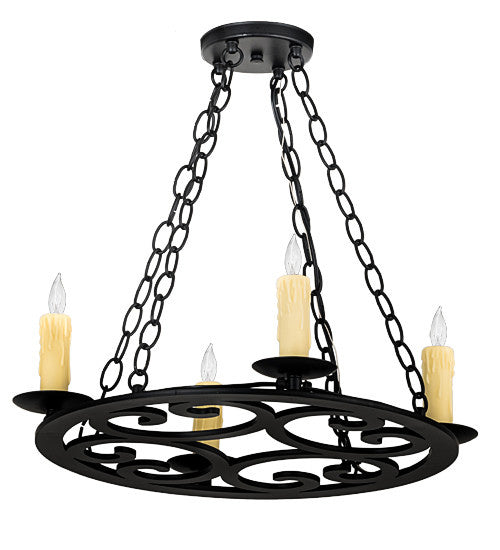 2nd Avenue - 87335.18.072U - Four Light Pendant - Ashley - Blackwash