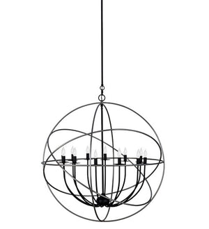 2nd Avenue - 63075-1 - 12 Light Pendant - Atom Enerjisi - Nickel And Solar Black