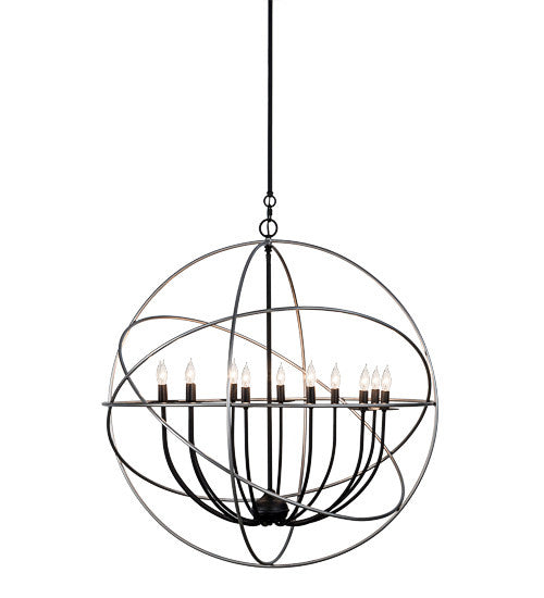 2nd Avenue - 63075-1 - 12 Light Pendant - Atom Enerjisi - Nickel And Solar Black