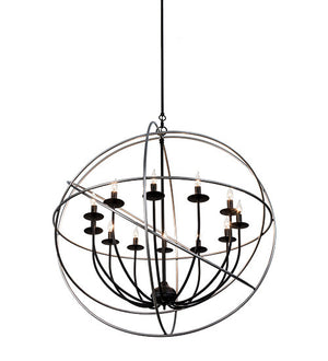 2nd Avenue - 63075-1 - 12 Light Pendant - Atom Enerjisi - Nickel And Solar Black