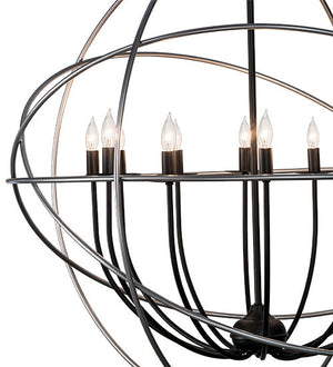 2nd Avenue - 63075-1 - 12 Light Pendant - Atom Enerjisi - Nickel And Solar Black