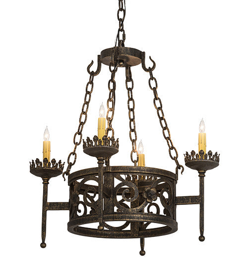 2nd Avenue - 01.0845.24.090U - Four Light Pendant - Majella - English Bronze