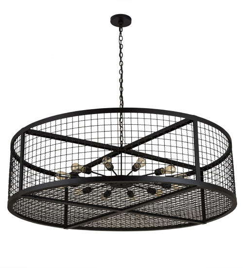 2nd Avenue - 736-30 - 12 Light Chandelier - Paloma Golpe - Textured Black