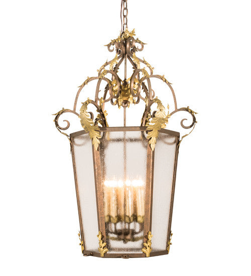 2nd Avenue - 736-22 - Eight Light Pendant - Elisa - Light Tobacco & Antique Gold