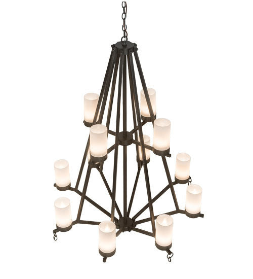 2nd Avenue - 736-43 - 12 Light Chandelier - Galen - Timeless Bronze