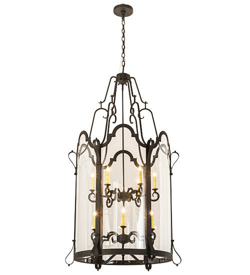 2nd Avenue - 2549-38 - 12 Light Pendant - Dubrek - Old Wrought Iron