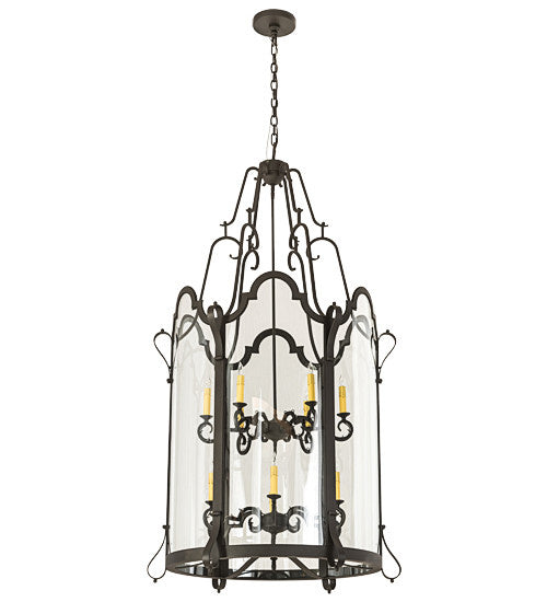 2nd Avenue - 2549-38 - 12 Light Pendant - Dubrek - Old Wrought Iron