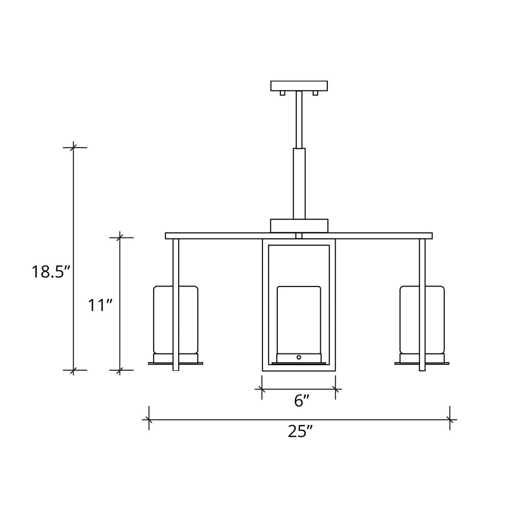 Justice Designs - PNA-7510W-SAWT-MBLK - LED Outdoor Chandelier - Porcelina - Matte Black