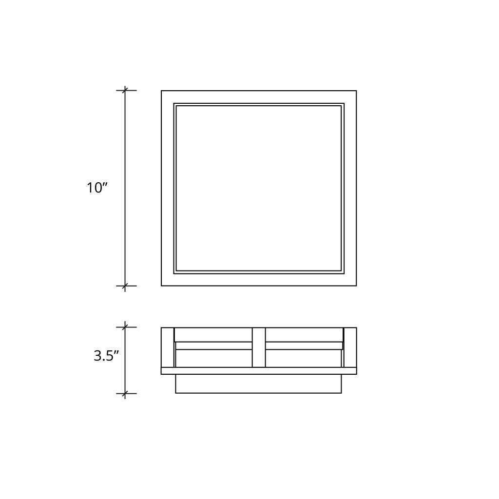 Justice Designs - PNA-7560W-WAVE-NCKL - LED Outdoor Flush Mount - Porcelina - Brushed Nickel