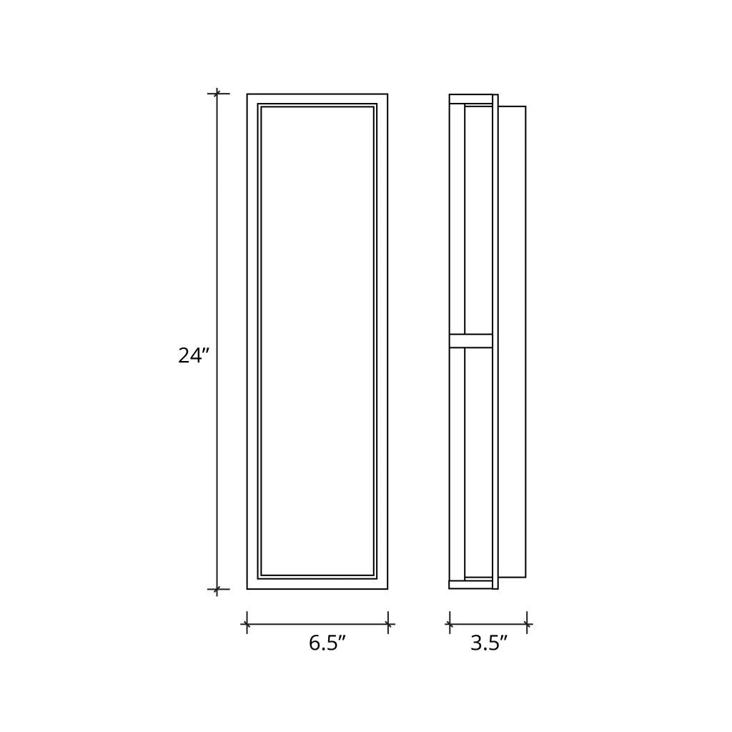 Justice Designs - PNA-7565W-WAVE-NCKL - LED Outdoor Wall Sconce - Porcelina - Brushed Nickel