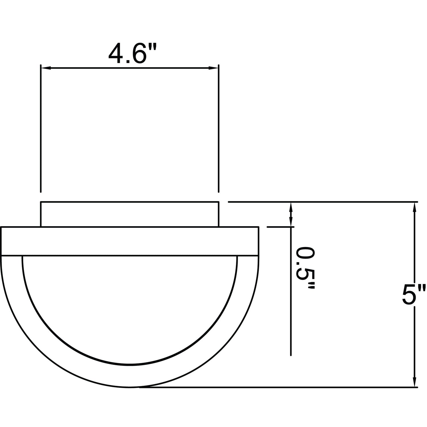 Access - 20011LEDDMG-SAT/RFR - LED Bulkhead - Nevis - Satin