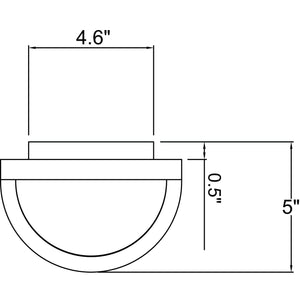 Access - 20011LEDDMG-SAT/RFR - LED Bulkhead - Nevis - Satin