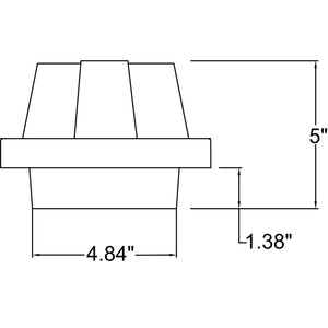 Access - 20012LEDDMG-SAT/RFR - LED Bulkhead - Neptune - Satin