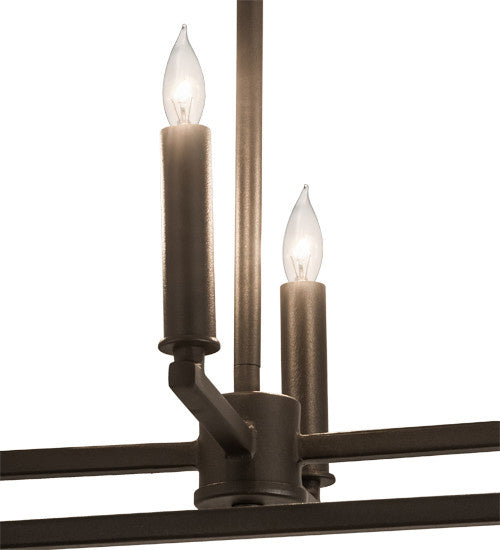 2nd Avenue - 66211-1 - Four Light Pendant - Kitzi Box - Wrought Iron