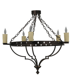 2nd Avenue - 213812-2 - Five Light Semi-Flushmount - Bottini - Mahogany Bronze