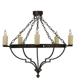 2nd Avenue - 213812-2 - Five Light Semi-Flushmount - Bottini - Mahogany Bronze