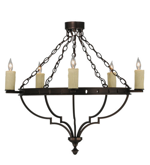 2nd Avenue - 213812-2 - Five Light Semi-Flushmount - Bottini - Mahogany Bronze