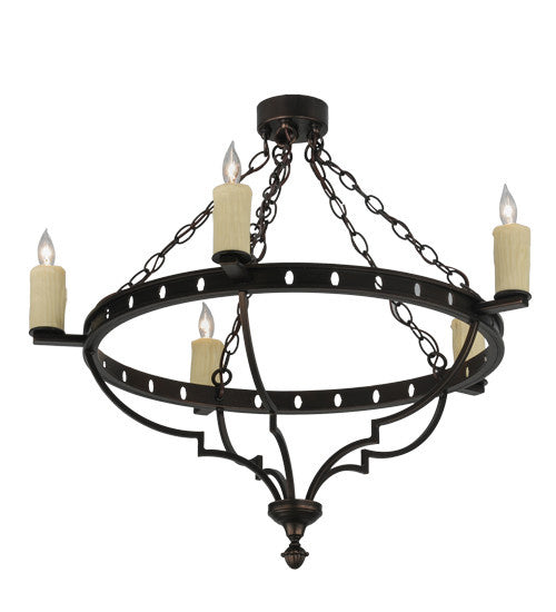 2nd Avenue - 213812-2 - Five Light Semi-Flushmount - Bottini - Mahogany Bronze