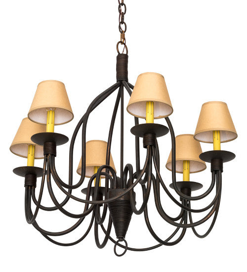 2nd Avenue - s21937-1 - Six Light Chandelier - Bell - Cimarron Bronze