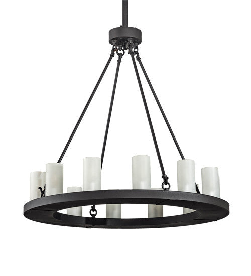 2nd Avenue - 35020-25 - 12 Light Pendant - Loxley - Wrought Iron