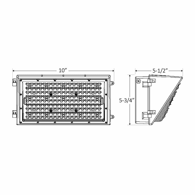 Westgate - WML2-50W-50K-SM - LED Non-Cutoff Wall Packs With Directional Optic Lens - Dark Bronze