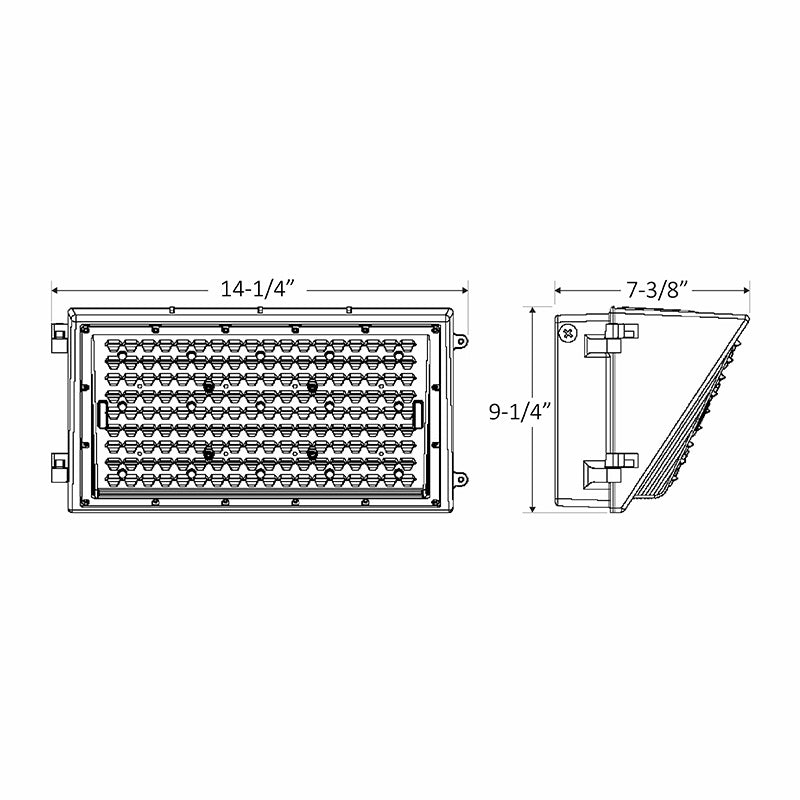 Westgate - WML2-50W-50K-HL - LED Non-Cutoff Wall Packs With Directional Optic Lens - Dark Bronze