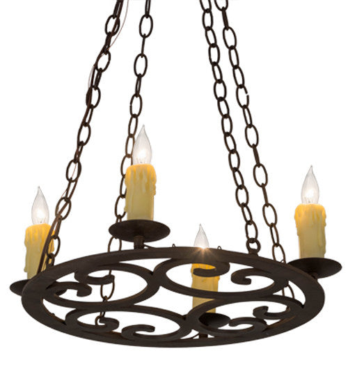 2nd Avenue - 87335.18.F1800 - Four Light Pendant - Ashley - Classic Rust