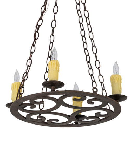 2nd Avenue - 87335.18.F1800 - Four Light Pendant - Ashley - Classic Rust