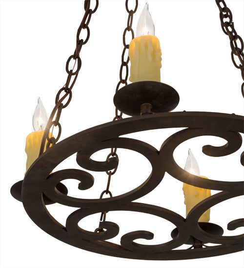 2nd Avenue - 87335.18.F1800 - Four Light Pendant - Ashley - Classic Rust