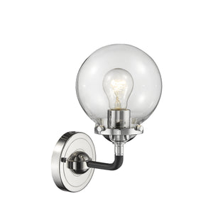 Innovations - 284-1W-BPN-G202-6 - One Light Wall Sconce - Nouveau - Black Polished Nickel