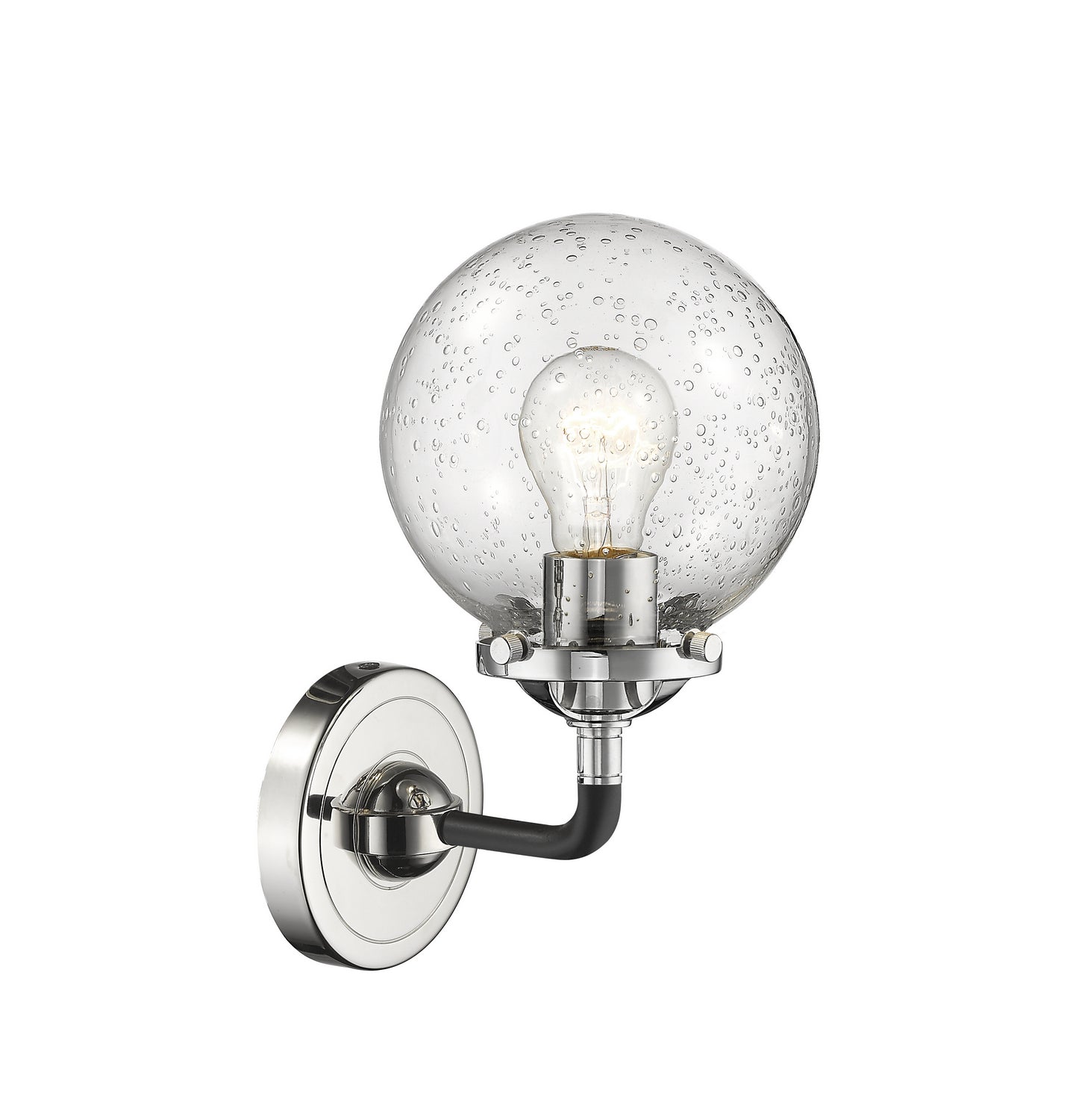 Innovations - 284-1W-BPN-G204-6 - One Light Wall Sconce - Nouveau - Black Polished Nickel